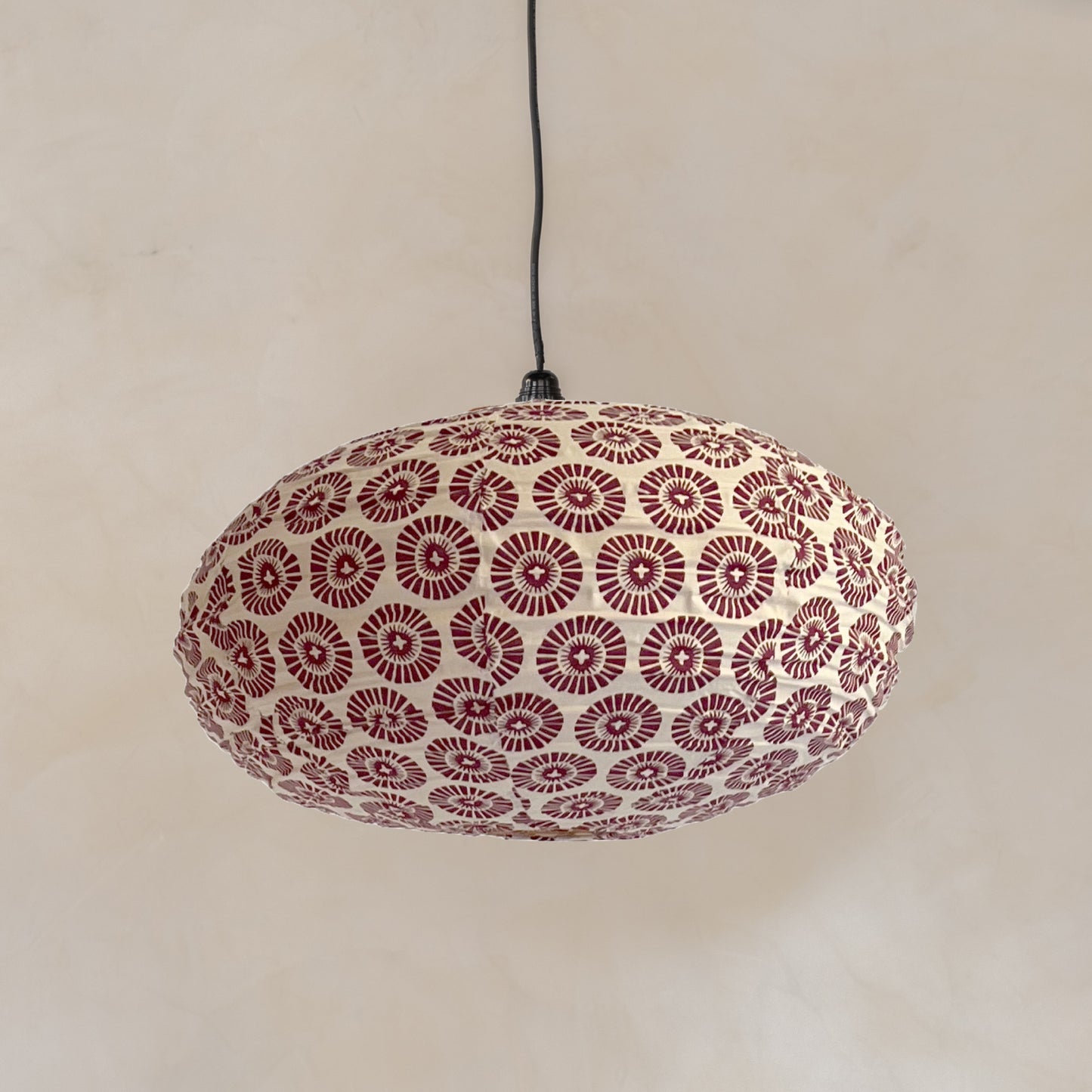 OKI PURPLE on White Lampshade