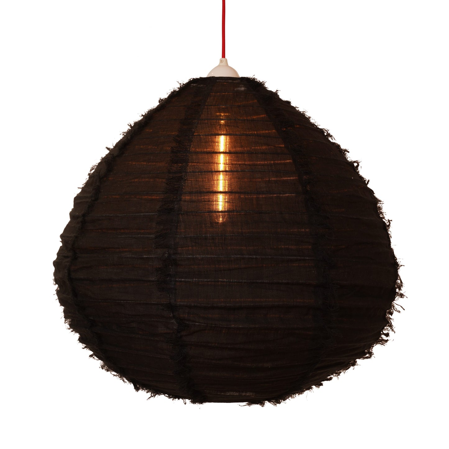 Thin linen black pear 60cm