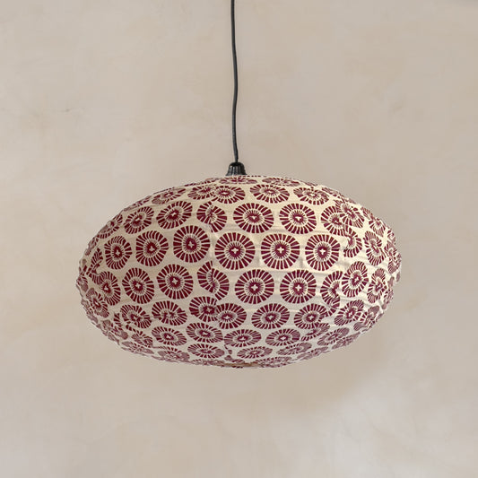 OKI PURPLE on White Lampshade