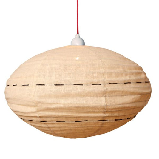 JUTE Cream with Black Thread